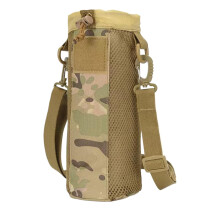 Water Bottle Carrier, Hydration Sling Bag, Bottle Holder With Secure Drawstring, Lightweight Camouflage Hiking & Running
