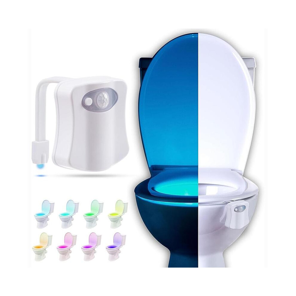 White/Light (, One-Size) Color Changing Toilet Night Without Battery, 1 Count Motion Sensor Led Multi-Color Toilet Smart Toilet Night For