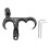 Adjustable 3 Finger Aluminum Bow Release for Compound Bow - Black 2