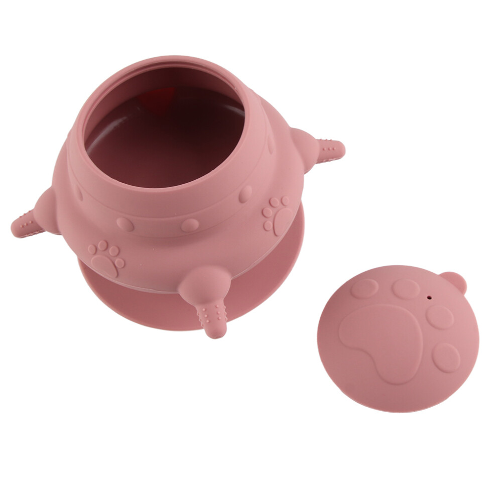 Large Capacity Pink Silicone Puppy Nipple Feeder with 4 Nipples-image-OPC-PKQ5R79-NEW