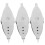 3 pezzi per in metallo argentato vintage 1