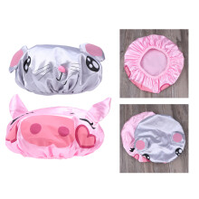 2 unidades chapéu banho infantil pvc ratinho porquinho rosa