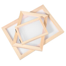conjunto kit fabricação papel com tela, peneira e absorvente