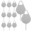 extrator universal de bandejas sim metal para , 100 unidades 9