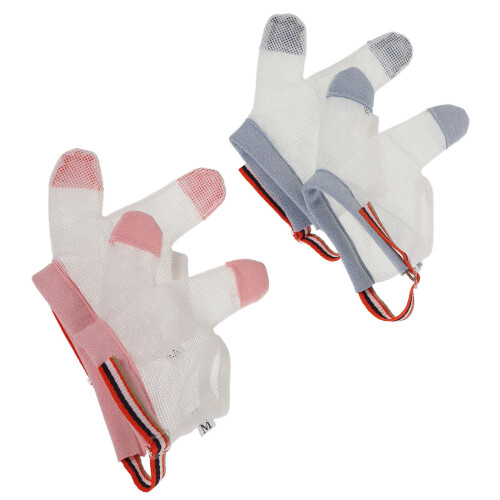 2 pares de luvas infantis para evitar chupar dedo, portáteis