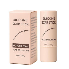 Silicone Scar Stick 60% Silicone For Face And Body, Massage Applicator For Softening And Flattening Old And New Scars