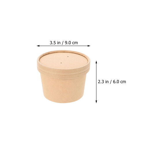 50 Eisbecher, selbstgemachte Dessertschalen, Einweg-Eisbehälter 2