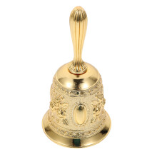 eine europäische Reliefkunst Handglocke für Restauranttheke in Gold