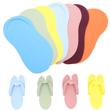 12 paren wegwerp pantoffels met slipper, pedicure, willekeurige kleur