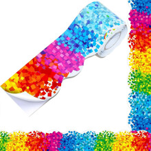 Colorful Dot Trim Border Self-Adhesive Bulletin Board Border For Classroom Decor
