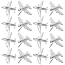 12 stk mini metall-druckknöpfe flugzeugform dekorative reißzwecken