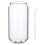 glasbecher mit , transparent, 1 satz 5