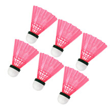 6 nylon-kunststoff badminton- pink für und außen