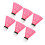 6 nylon-kunststoff badminton- pink für und außen 1