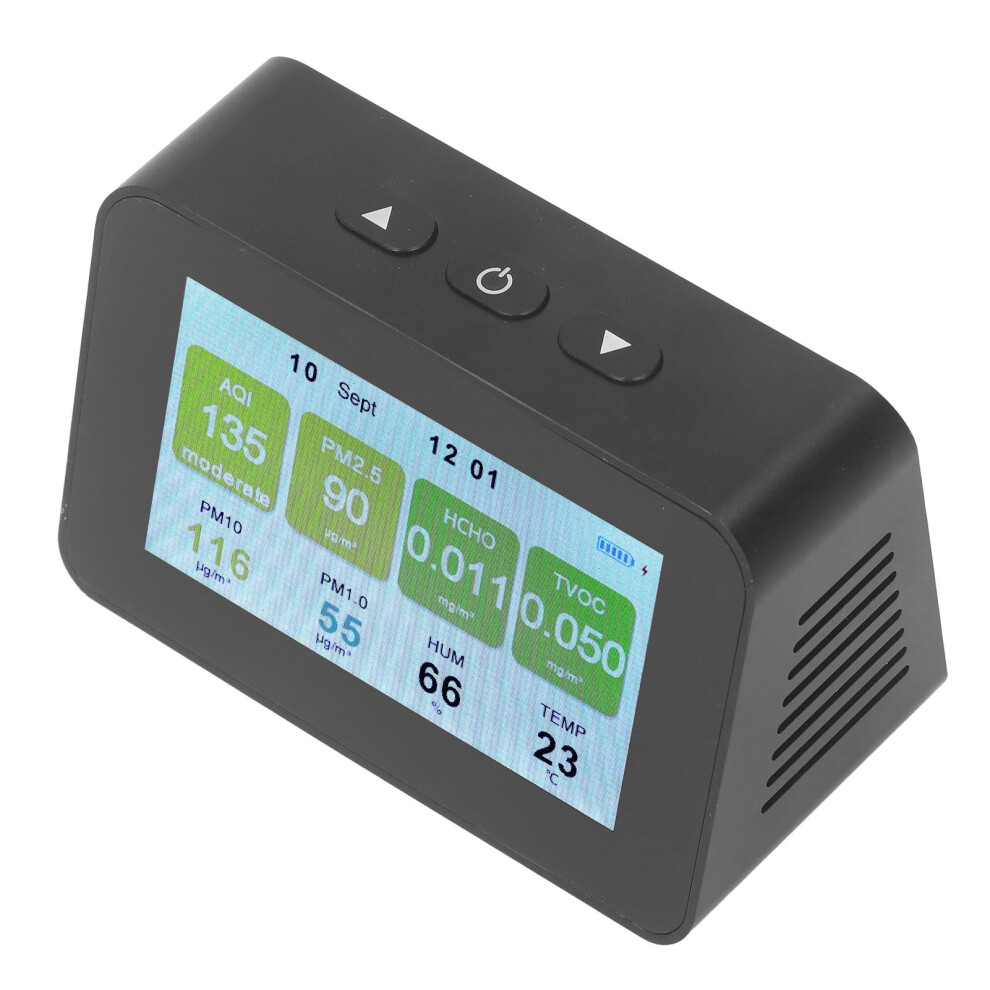 Indoor Air Quality Monitor PM2.5 PM1.0 PM10 Detector with Temp & Humidity