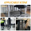 1Ensemble Fixation Tour Pièce Robuste Sous Bureau Acier Carbone Noir 9