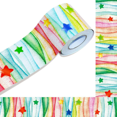 Colorful Dot Trim Border Self-Adhesive Bulletin Board Border For ...