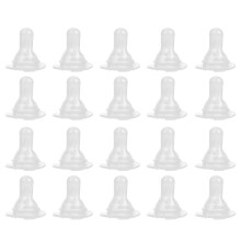 20pcs silicone baby bottle nipples for milk feeding replacement