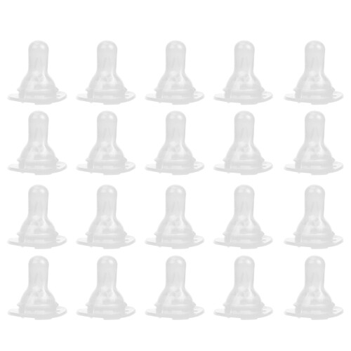 20pcs silicone baby bottle nipples for milk feeding replacement