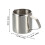 stainless steel coffee cup with handle for milk storage and bar use 2