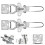 8pcs beekeeping tool set with buckles and connectors for beehive boxes 3