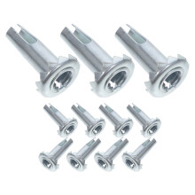 12pcs iron caster sockets for stem wheels furniture replacement