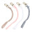 4 pcs braided cotton rope pacifier clips for 5