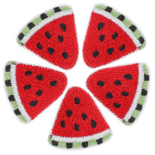5pcs watermelon shape embroidered sewing patches for clothing