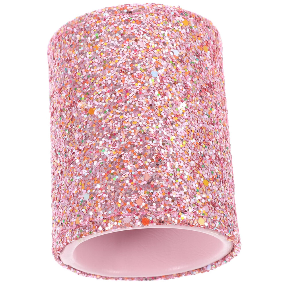 Portable Glitter Makeup Brush Storage Case For Brushes And Eyeliners, Compact Vanity Organizer, Stylish Functional