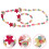 conjunto de com colar e pulseira de 4