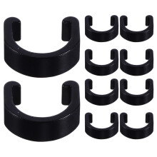 10 braçadeiras para e com fecho c, fixadores (preto)