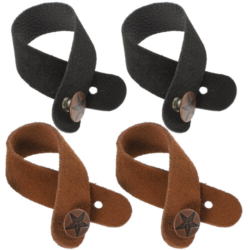 conjunto com 4 peças de alças para guitarra, baixo e ukulele