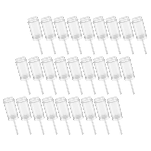 40 unid. recipientes redondos transparentes para bolos com push-up