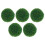 5-teiliges Formschnitt-Set mit grünen Foliage-Kugeln 1,2 cm 1