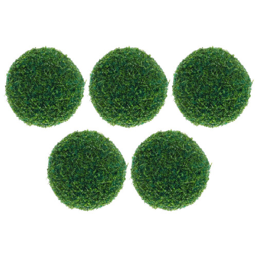 5-teiliges Formschnitt-Set mit grünen Foliage-Kugeln 1,2 cm