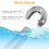 winomo 4pcs stainless steel u-shaped closet rod bracket 6