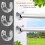 winomo 4pcs stainless steel u-shaped closet rod bracket 4