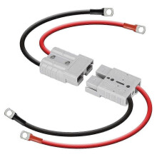 Anderson Connector 50A Kit Anderson Stecker 8 Gauge 30cm Batteriekabel Wasserdichte Schnellkupplungen für