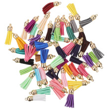50 diy- lederquasten schlüsselanhänger taschendekoration