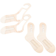 2 paar holz sockenformen zum stricken für selbstgemachte socken