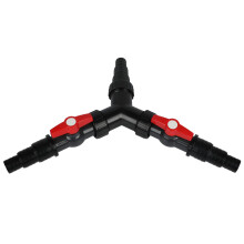 3-Way Valve Y Distributor For Pond Pump And Watercourses 25/32/38mm (1, 1 1/4, 1 1/2 In)