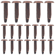 50 mini-heftklammern metall zum basteln und scrapbooking