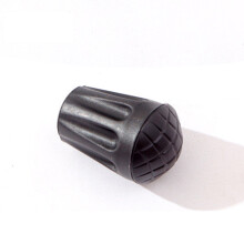 4 trekstok voetplaat rubber beschermhoes anti-slip zwart
