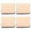 4 mini whiteboardwisser, herbruikbaar schoonmaakdoekje 1
