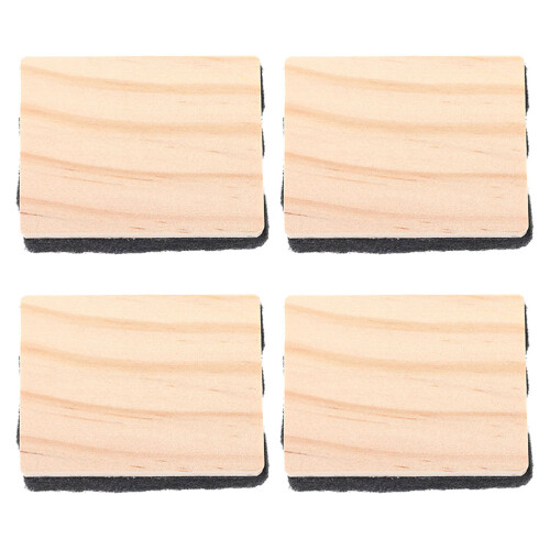 4 mini whiteboardwisser, herbruikbaar schoonmaakdoekje