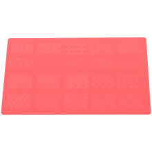nageltemplate vrouwen, stempelplaat nagelkunst, DIY manicuuretool rood