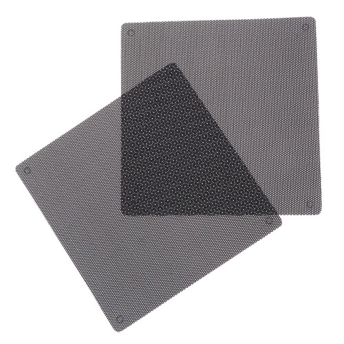 2St Zwarte Mesh Cover Stofbescherming Computer Ventilator Geluiddemper