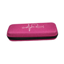 Stethoscope Case With Inner Mesh Pocket, Portable Travel Stethoscope Carrying Bag, Pink White Pattern