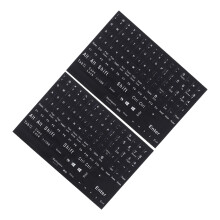 2 toetsenbordstickers voor laptop, notebook, Engels