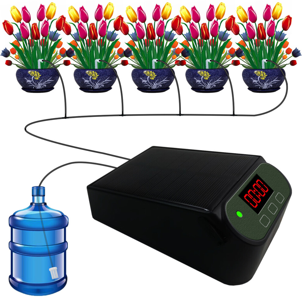 Solar Lcd Garden Irrigation Controller Auto Watering Timer 132X87x55mm 9321351608471